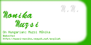 monika muzsi business card